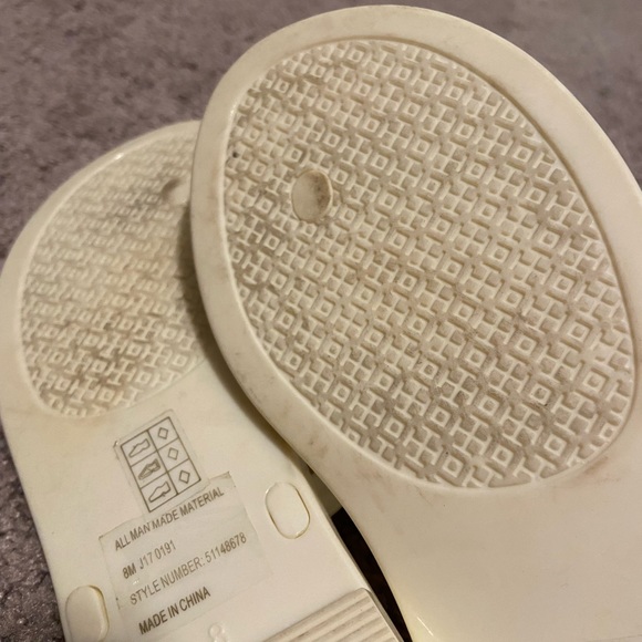 Mini Miller Flat Jelly Thong Ivory Size 8 - Picture 5 of 8